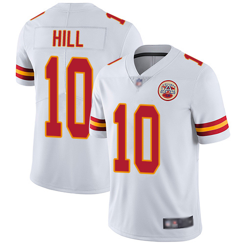 Youth Kansas City Chiefs #10 Hill Tyreek White Vapor Untouchable Limited Player Football Nike NFL Jersey